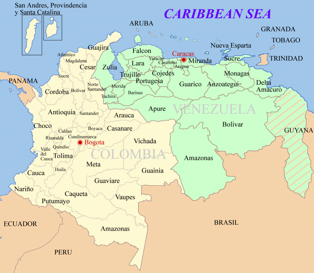 Colombia_Venezuela_map