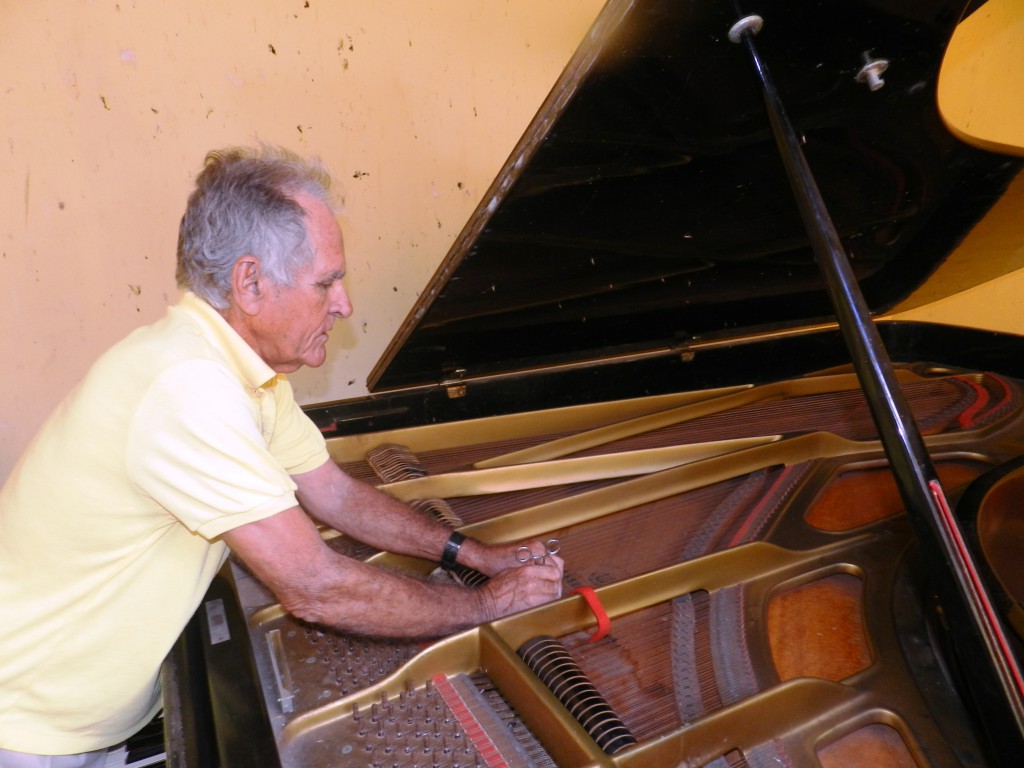 El afinador de piano debe practicar los dos tipos de     escala musical la cromu00E1tica y la  diatu00F3nica