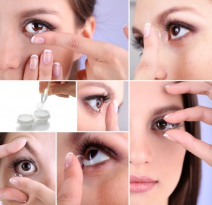 Contact lens collage