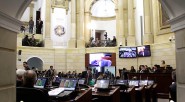  La plenaria del senado deberá decidir sobre la petición de licencia no remunerada de dos meses por parte del presidente de la Corte Constitucional Jorge Ignacio Pretelt Carlos Villota Santacruz Congreso  [&hellip;]