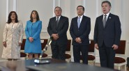 El Presidente Juan Manuel Santos posesionó en la Casa de Nariño, a los magistrados del Consejo de Estado Rocío Araújo Oñate, Marta Velásquez Rico, Gabriel Valbuena Hernández y William Hernández Gómez. [&hellip;]