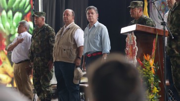 El Presidente Juan Manuel Santos encabezó el acto en el que se declaró al municipio santandereano de San Vicente de Chucurí libre de la sospecha de contaminación con minas antipersonal, […]