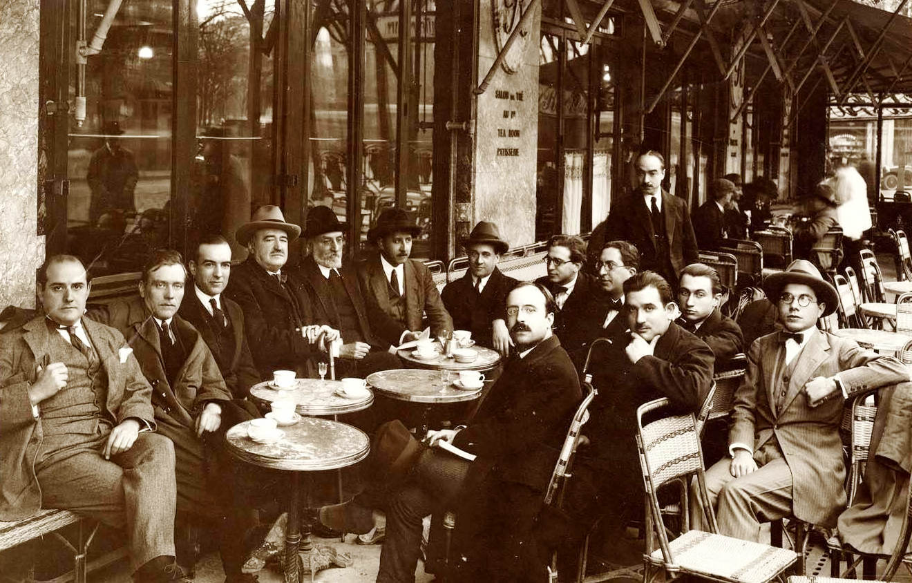 Типы интеллигенции. Париж кафе Ротонда начало 20 века. Кафе Ротонда в Париже. Монпарнас кафе Ротонда 1910. Кафе Ротонда Париж 1920.