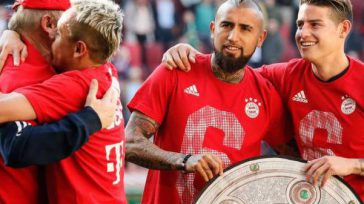 James Rodríguez celebra con el chileno Arturo Vidal el título anticipado del Bayern Múnich.Efe             James Rodríguez podría decir que es el único colombiano que […]