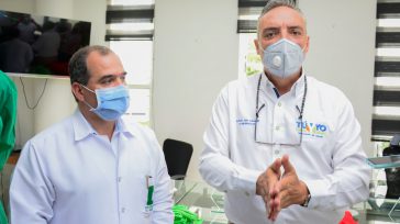 Gobernador, Roberto Jairo Jaramillo Cárdenas  y gerente del Hospital San Juan de Dios, Ruben Darío Londoño Londoño. &nbsp;   &nbsp; &nbsp; El Contralor General de la República, Carlos Felipe Córdoba anunció que dentro [&hellip;]