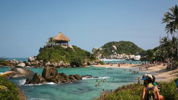 Cabo San Juan la playa del Parque Nacional Tayrona, donde los indígenas realizaban sus ceremonias.  