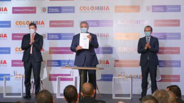 El presidente Iván Duque, el ministro de Justicia Wilson Ruiz y el ministro del deporte, Ernesto Lucena. &nbsp; Con hechos que dan cuenta de los avances en materia de lucha [&hellip;]