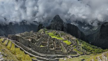 Vista panorámica de Machu Picchu