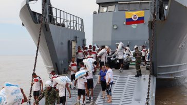 A bordo del ARC Golfo de Urabá, un buque con capacidades especializadas para operaciones de asistencia humanitaria,  de 130 toneladas de ayudas, distribuidas en elementos de primera necesidad y víveres [&hellip;]