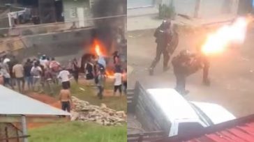 La comunidad del Cañón de Micay se enfrentó a la fuerza pública y quemaron una tanqueta.  &nbsp; &nbsp; &nbsp; En el sector de La Hacienda, en el Cañón del Micay, [&hellip;]