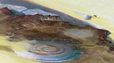 El Ojo del Sáhara, también conocido como la Estructura de Richat, es una formación geológica circular de 50 kilómetros de diámetro. Visible desde el espacio, su origen sigue siendo un [&hellip;]
