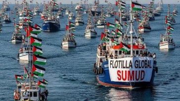 Activistas de 44 países lanzaron la flotilla «Sumud» para llevar ayuda humanitaria a Gaza por el Mediterráneo, enfrentando amenazas de las fuerzas genocidas israelíes que bloquean la zona.     […]